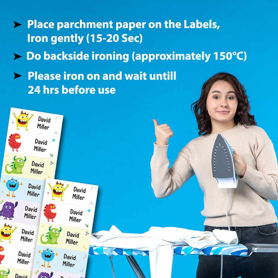 iron on name labels for clothes