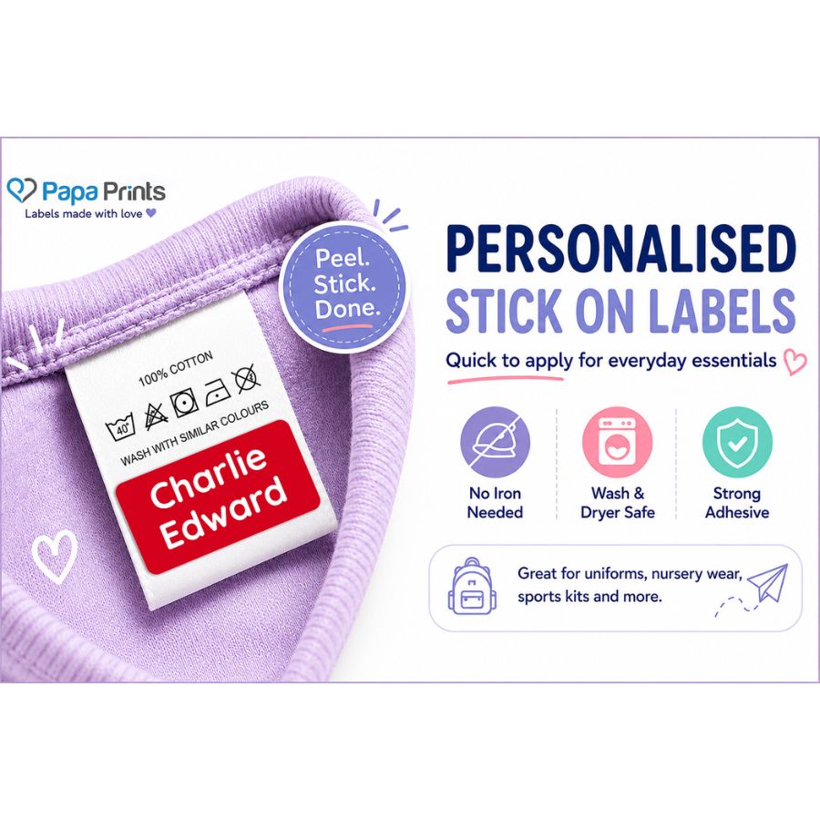 Stick-On Labels Feature