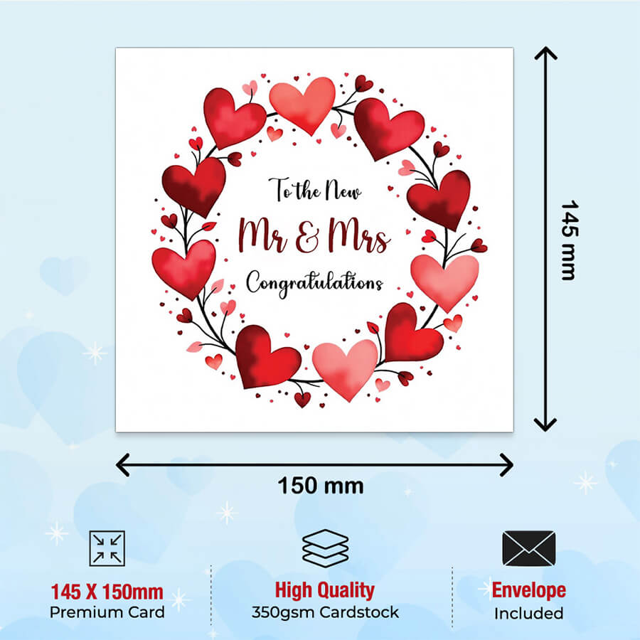 Romantic Hearts Design Greeting Card