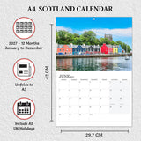 2027 calendar UK featuring Scottish Highlands
