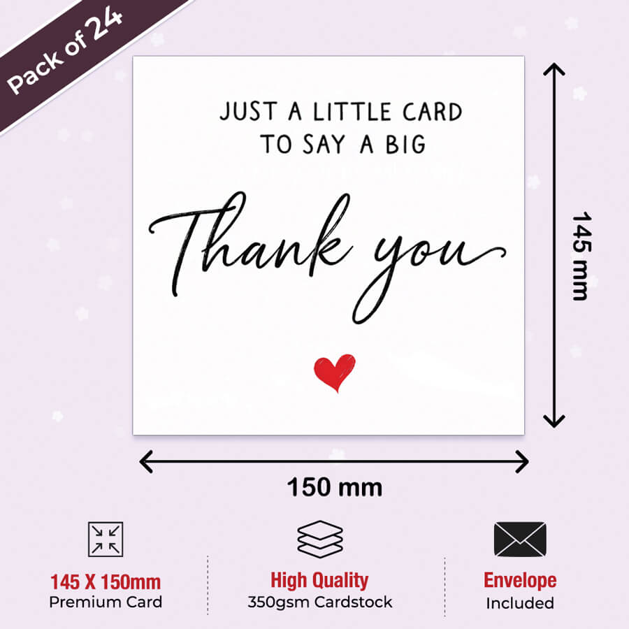 Bulk Thank You Cards Set