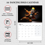 Dancing dog wall calendar