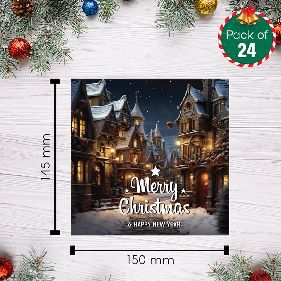 Festive holiday card set