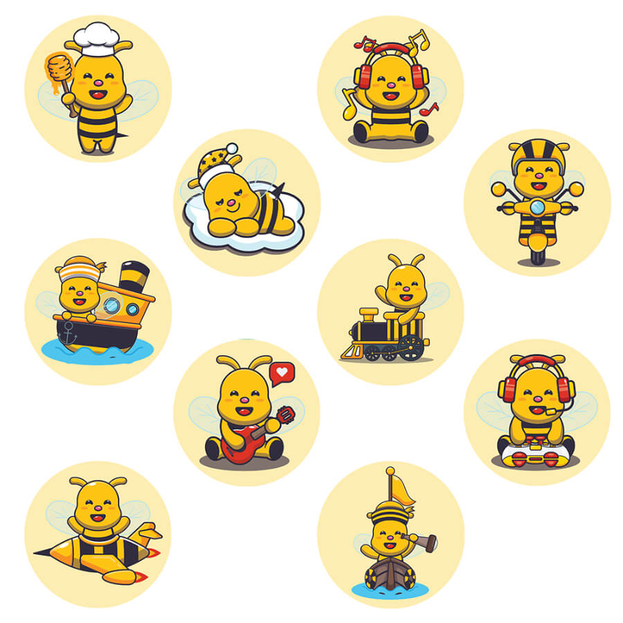 Adorable Animal Encouraging Stickers