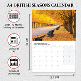 A3, A4 size wall calendar