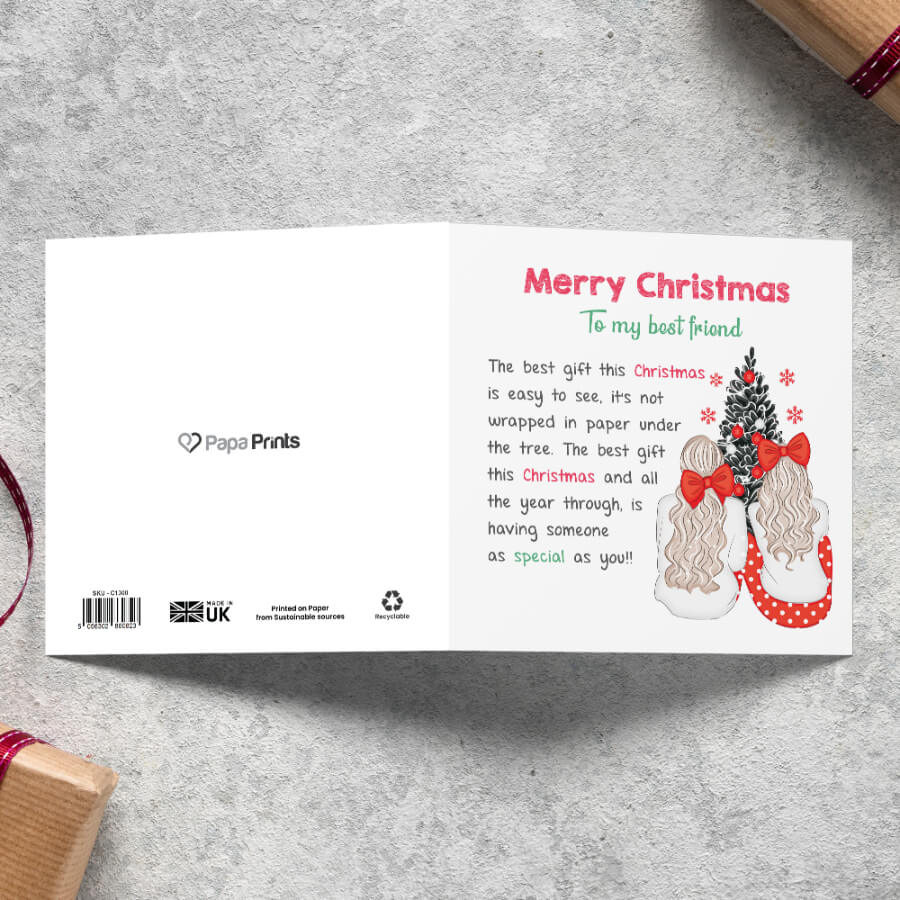 special friend xmas card