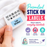 Personalised Labels for School Items