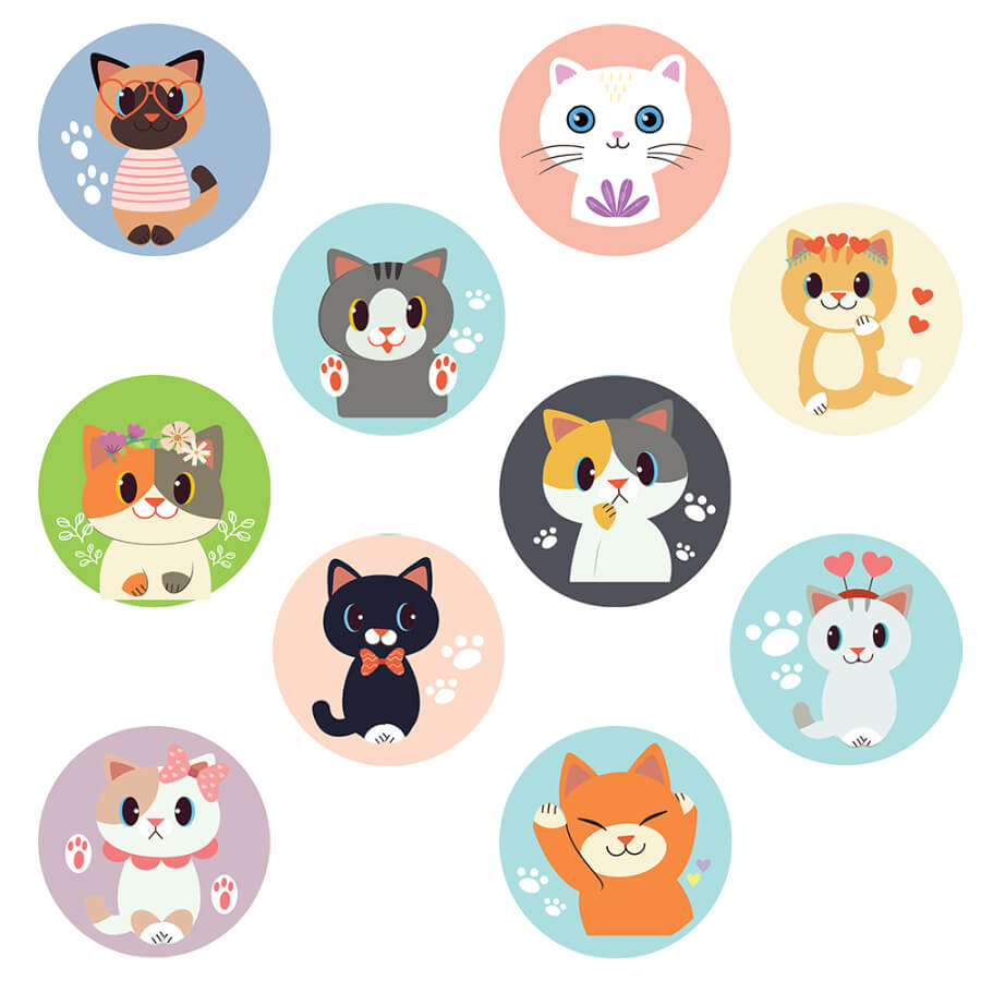 Adorable Animal Encouraging Stickers