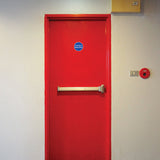 fire door keep locked shut sign