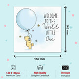 Cute baby shower greeting card for mum to be celebration