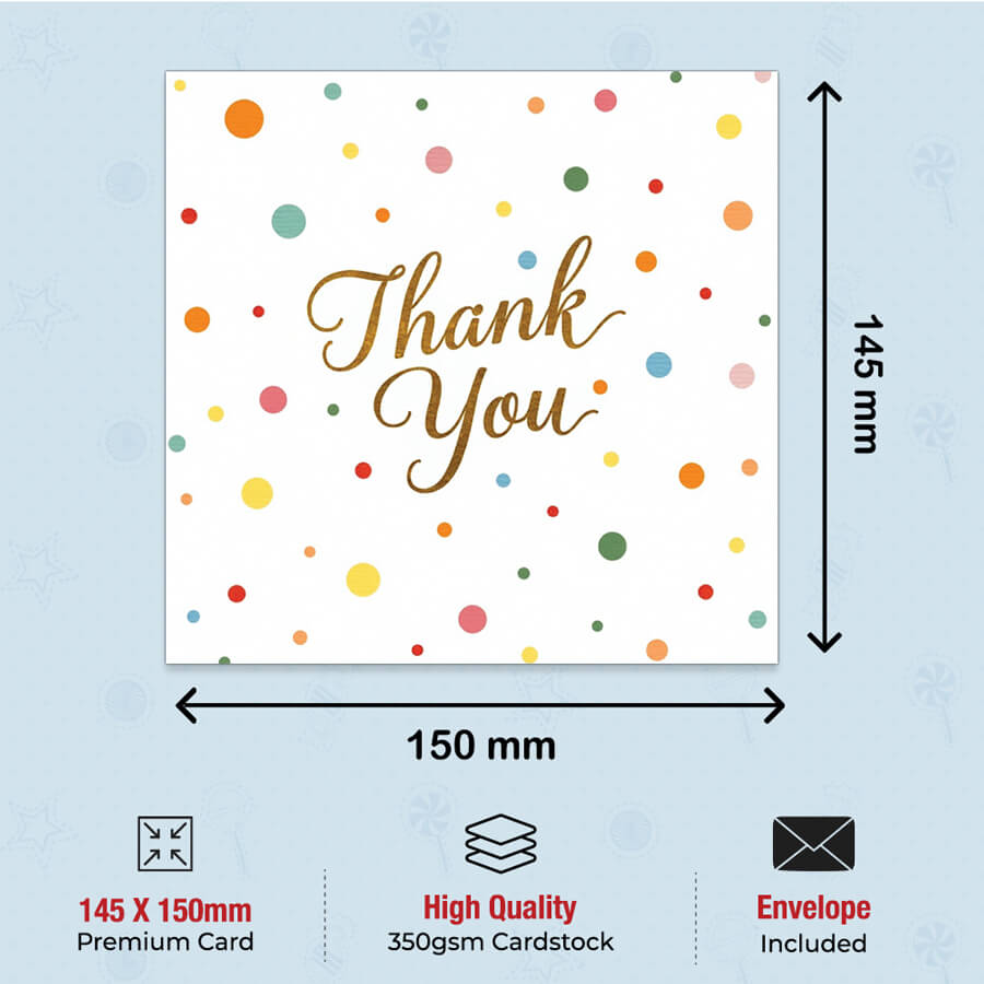 FSC Certified Personalised Thanks Cards