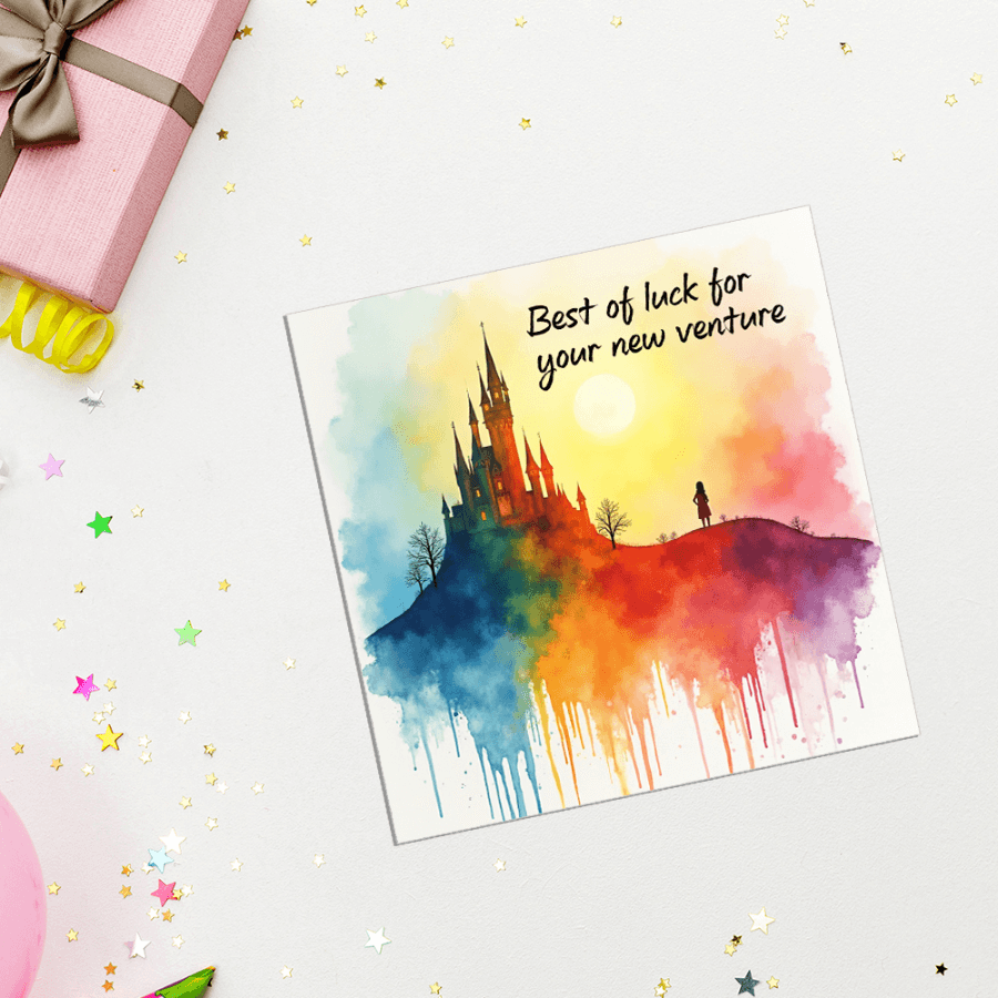 new job good luck card
