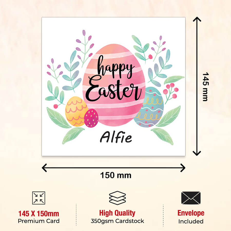 Custom Easter greeting card