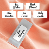 Personalised school name labels