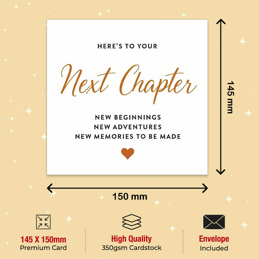 Good Luck for Your Next Chapter Card with Envelope