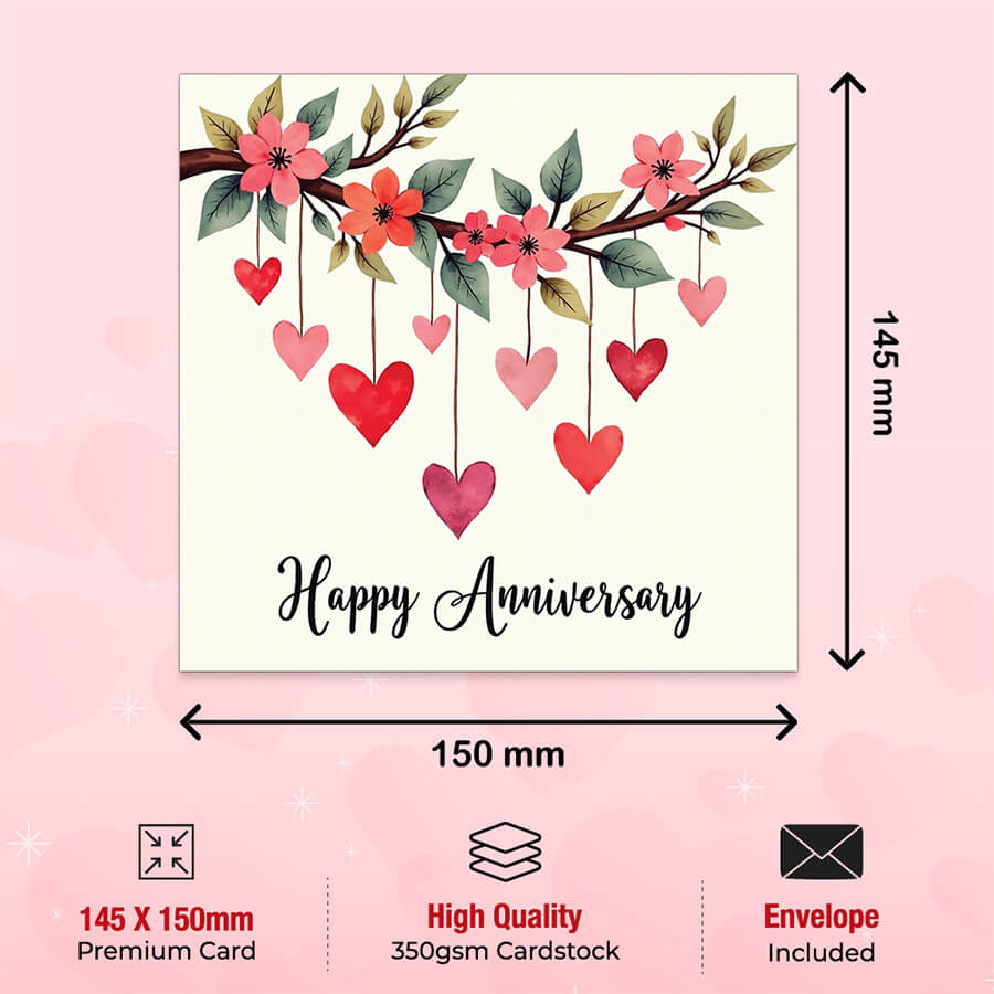 Romantic Hanging Hearts Design for Him and Her
