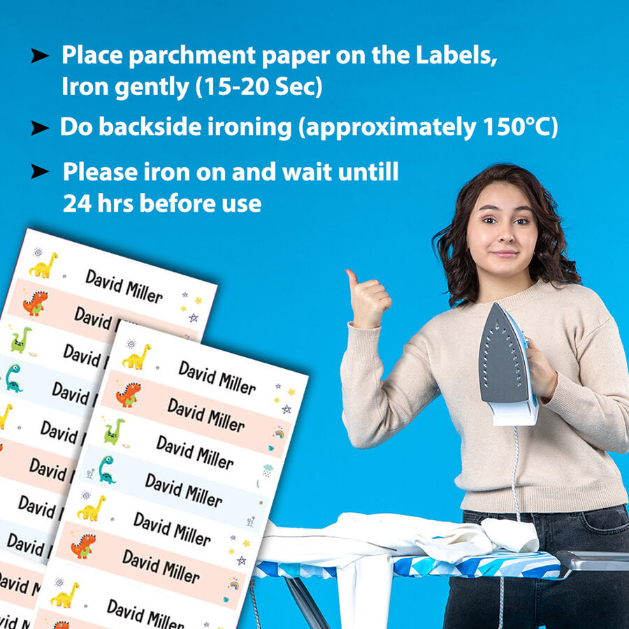 School Name Labels Iron On