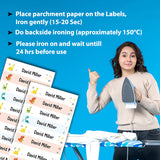 School Name Labels Iron On