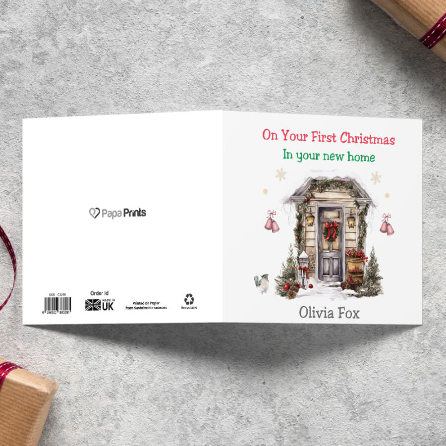 first christmas in your new home cards