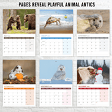 2026 calendar UK with bank holidays funny animal theme