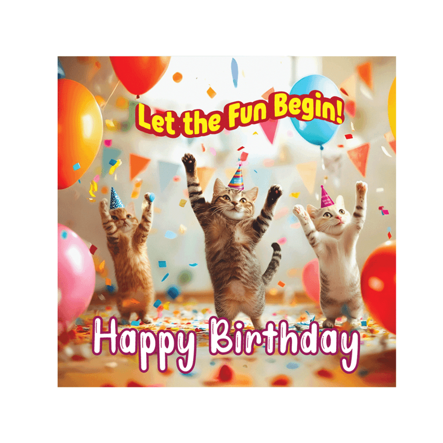 Cat Birthday Card