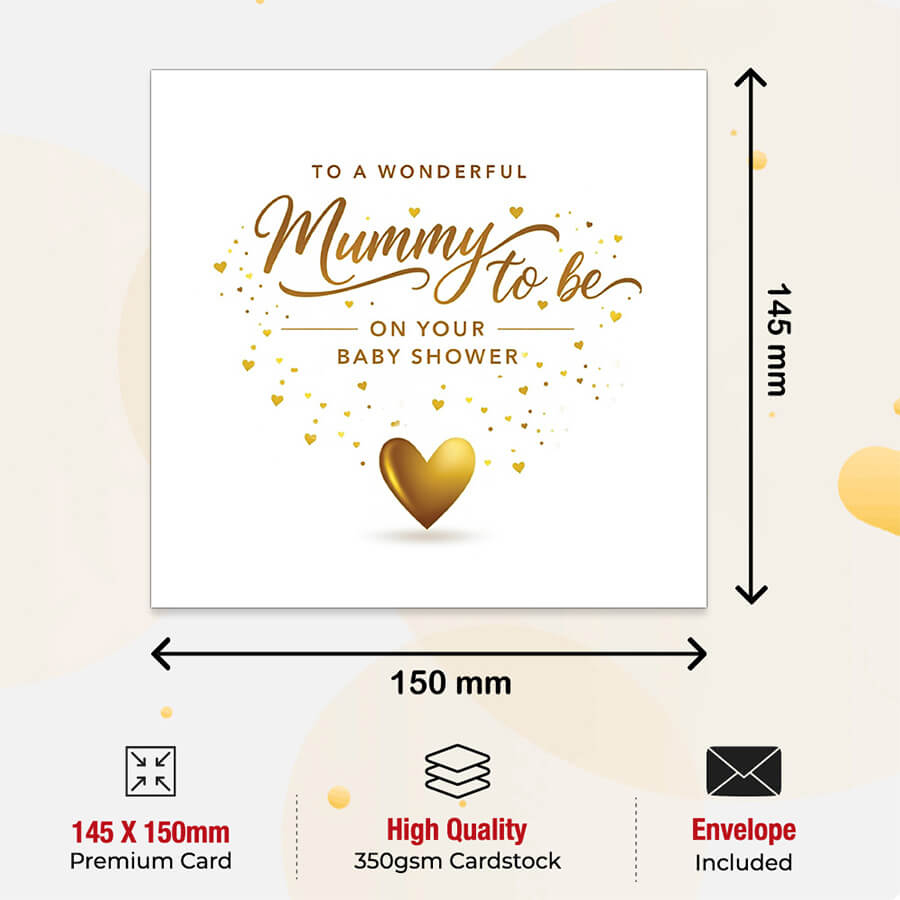 Baby shower card for mummy to be