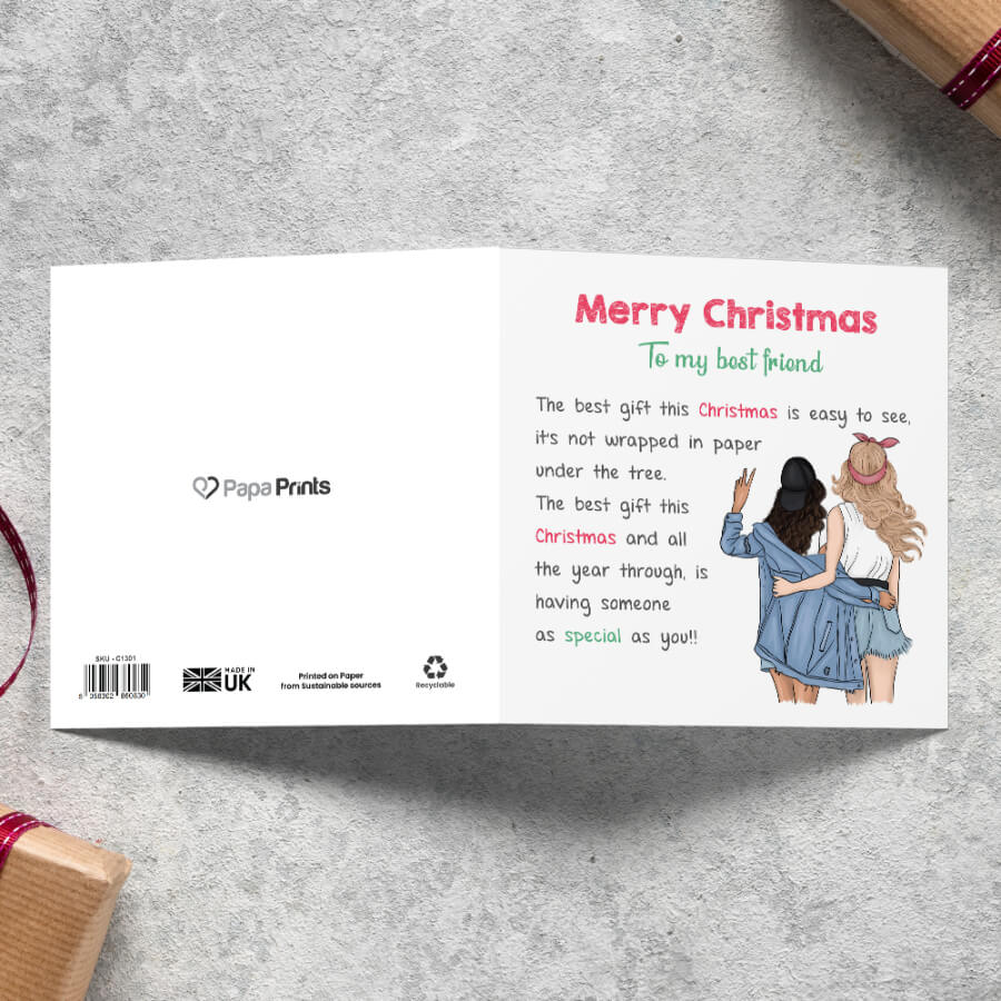 Special friends Christmas card