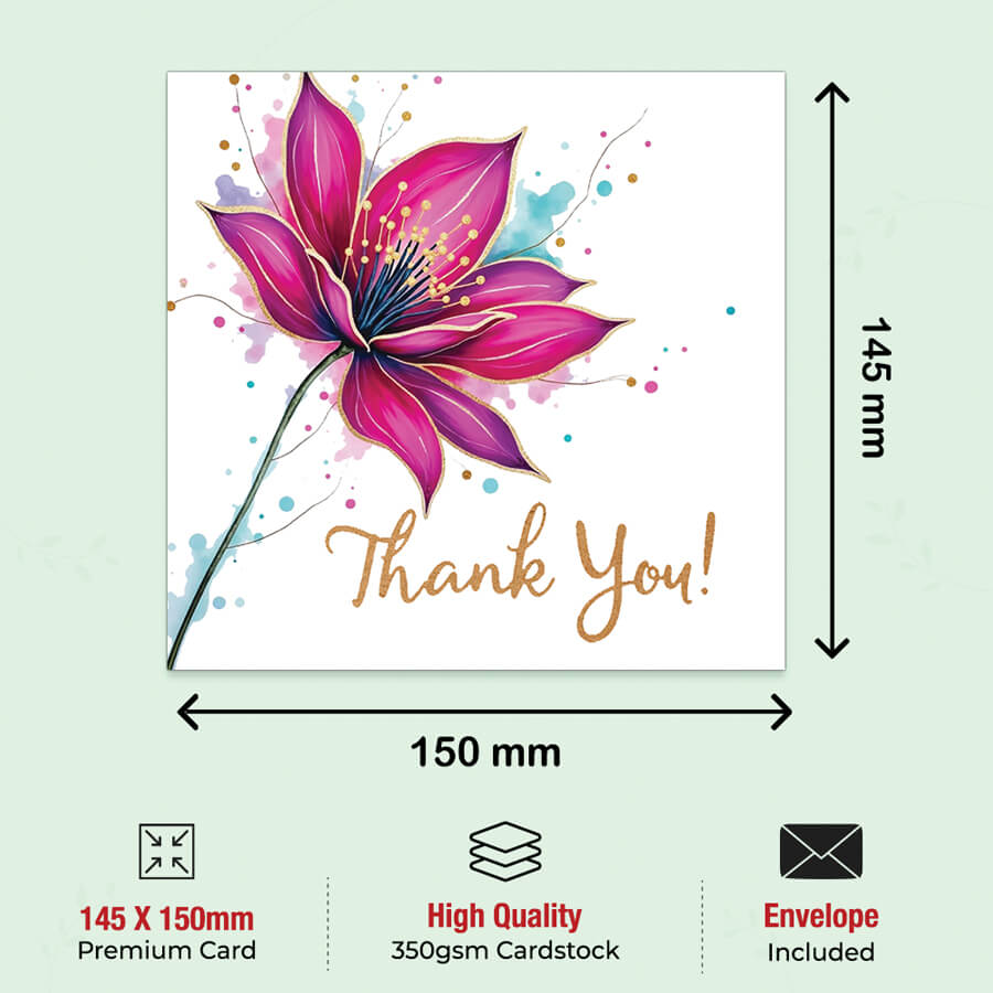 thank you card pack