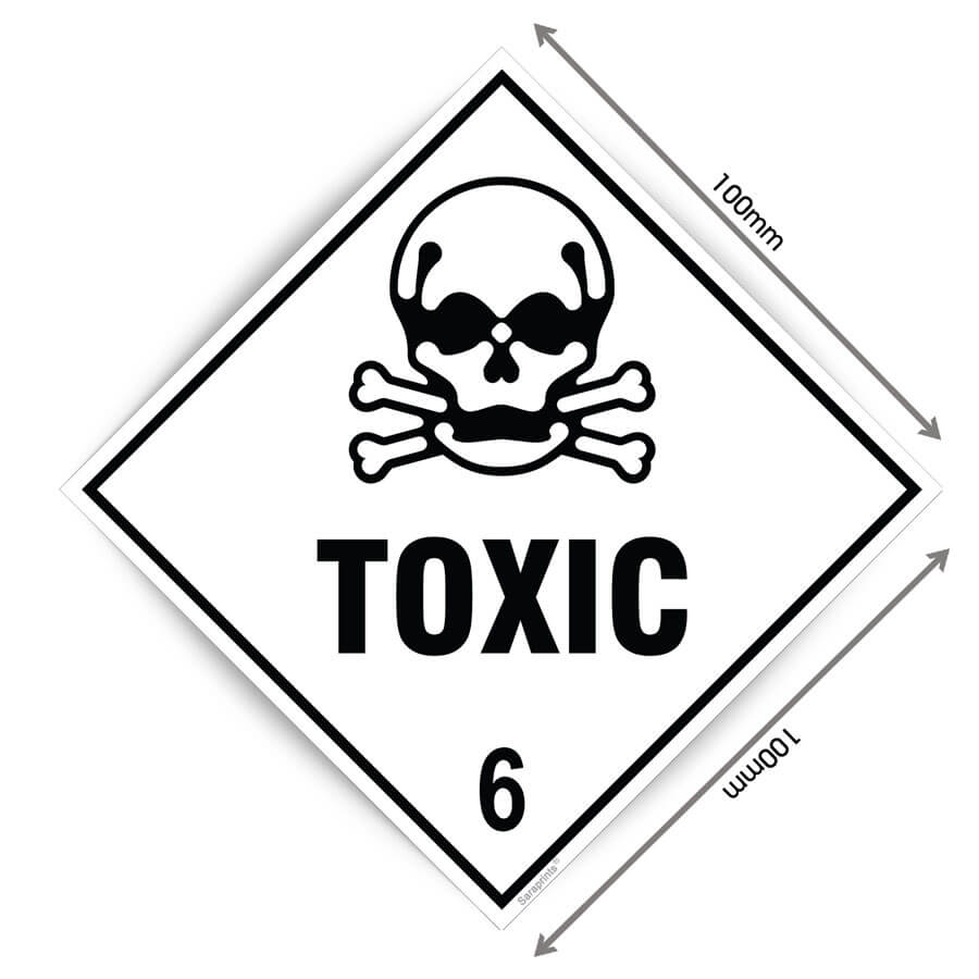 Toxic Sign Sticker