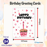 Blank inside birthday cards multipack for personalized messages