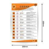 Health and Safety Law COSHH Poster For Hazardous Substances