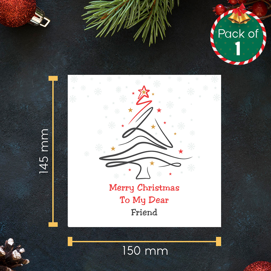 christmas card for friends