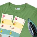 Iron-on labels for gifts