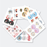 Festive Free Gift Labels for Christmas - 48 Stickers