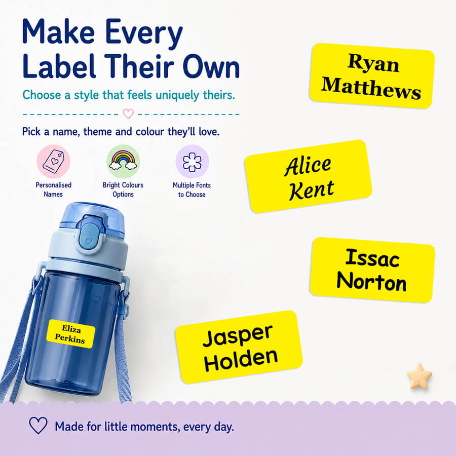 Personalised Stick-On Name Labels