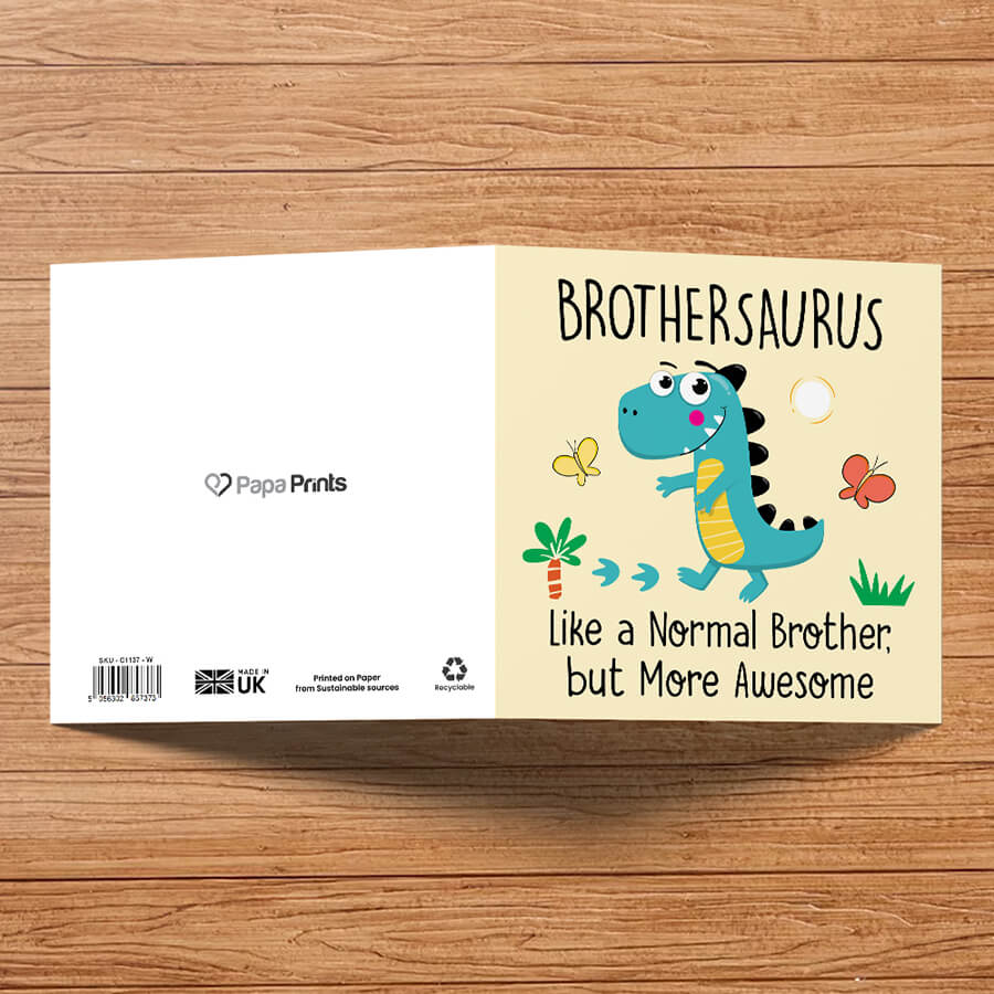 Cute Dinosaur Cards for Family