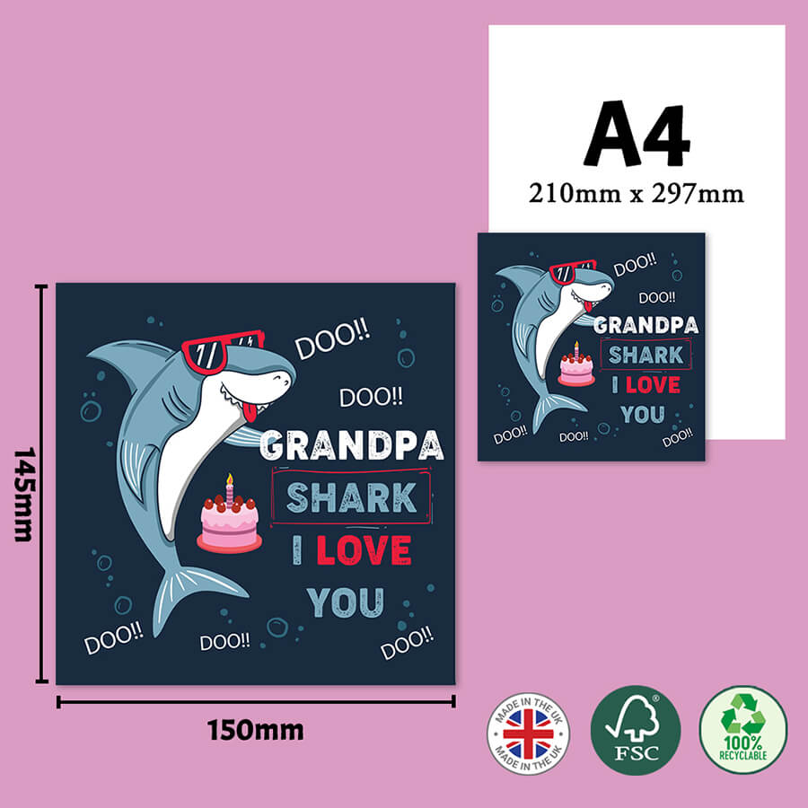 Shark-Themed Greeting Cards