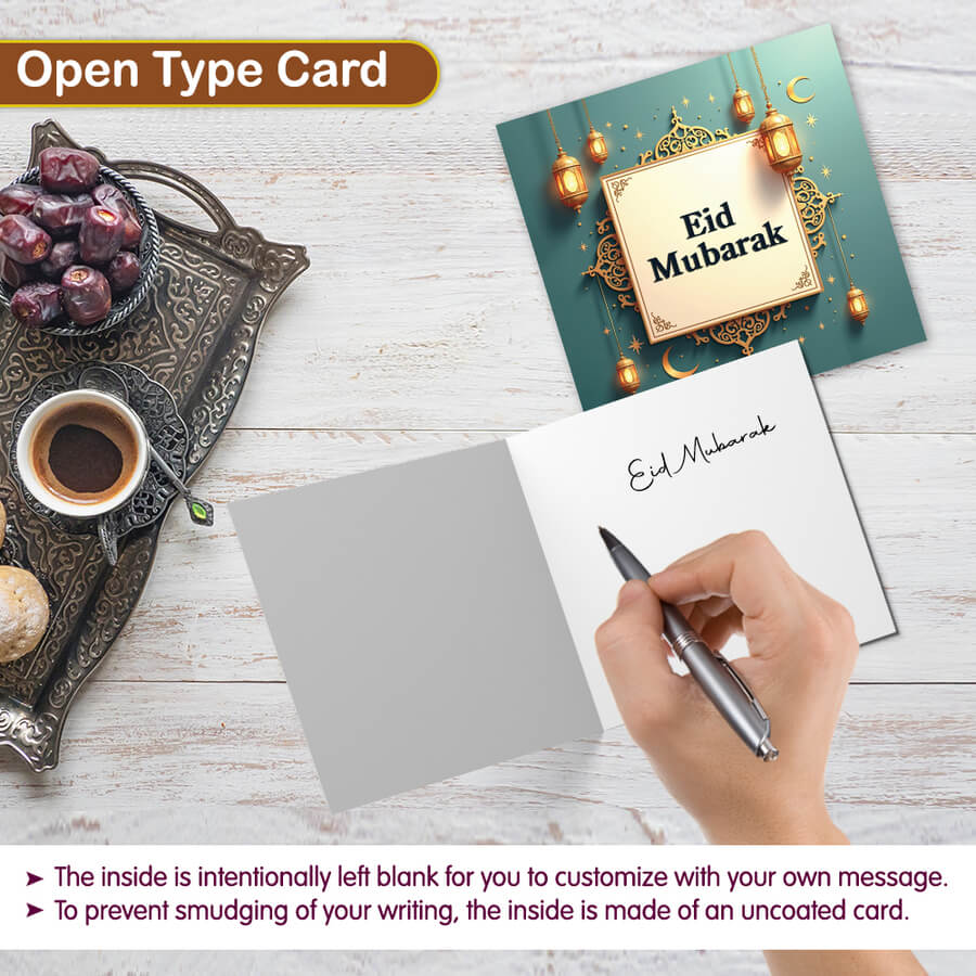 Eid wishing greeting card