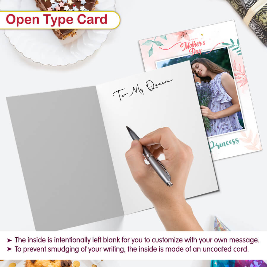 FSC personalised mothers day photo greeting card