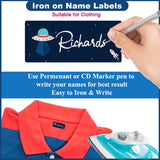 Iron-on labels for DIY clothing