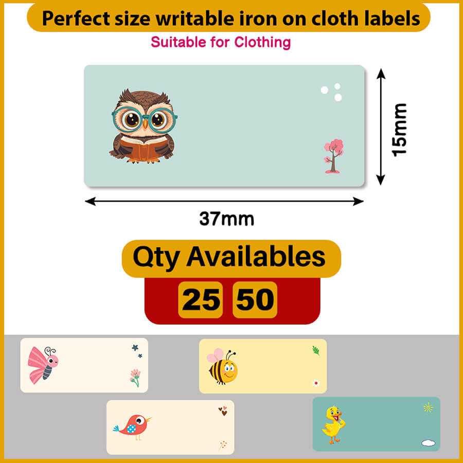 Iron-on labels for branding