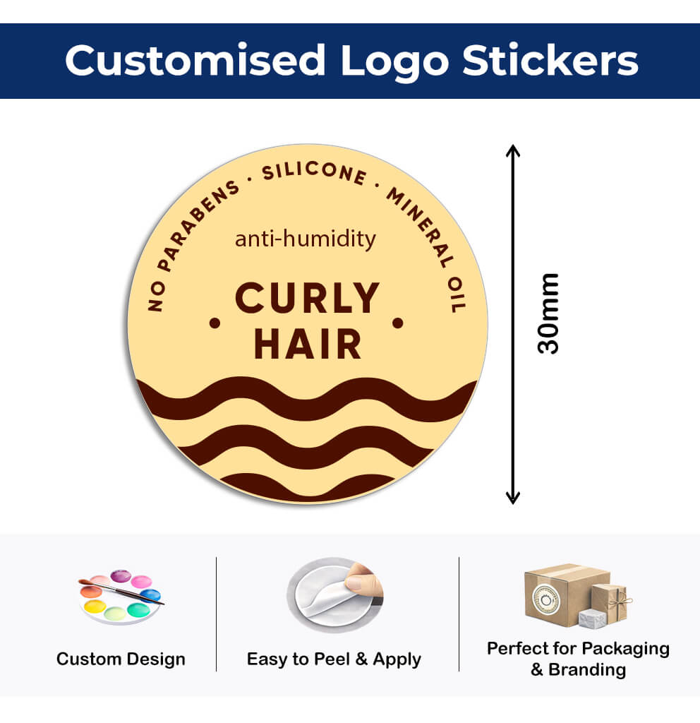 Personalised Logo Stickers - Round - Premium Paper