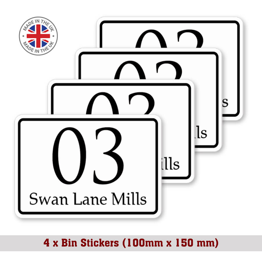 Personalized Wheelie Bin Stickers