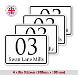 Personalized Wheelie Bin Stickers