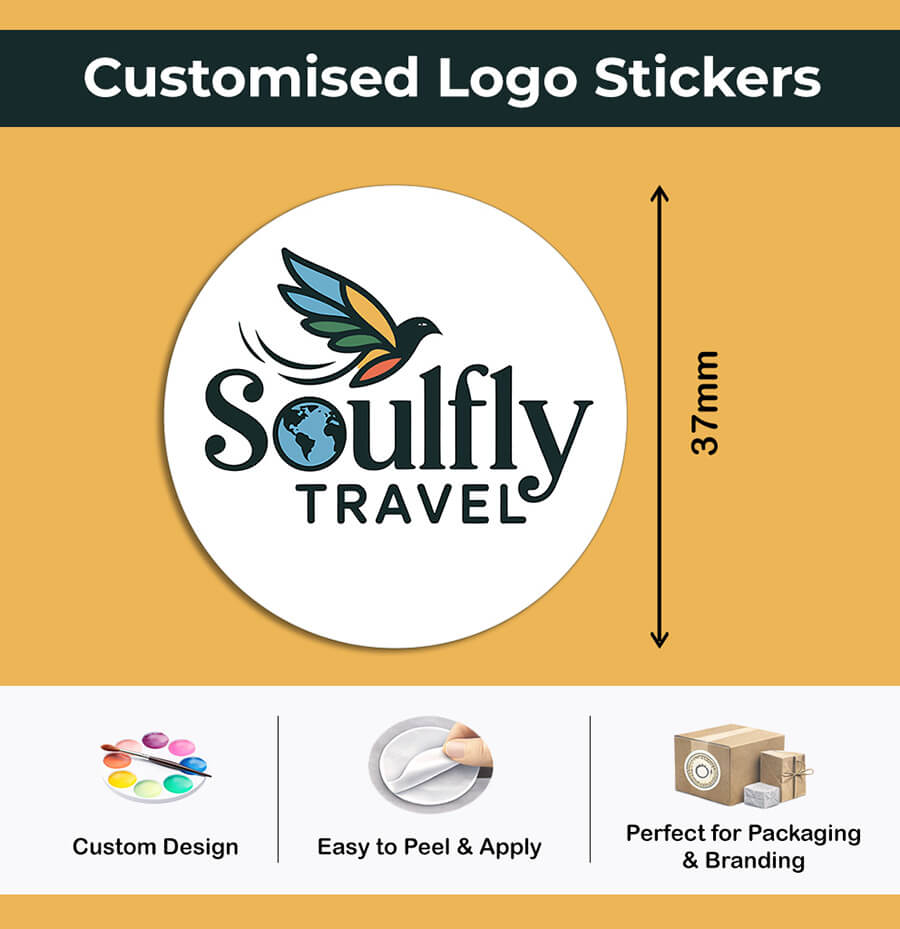 Personalised Logo Stickers - Round - Premium Paper