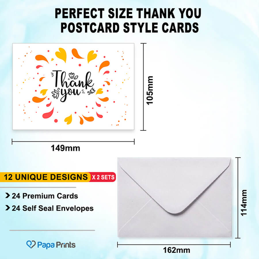 Elegant Thank You Postcards