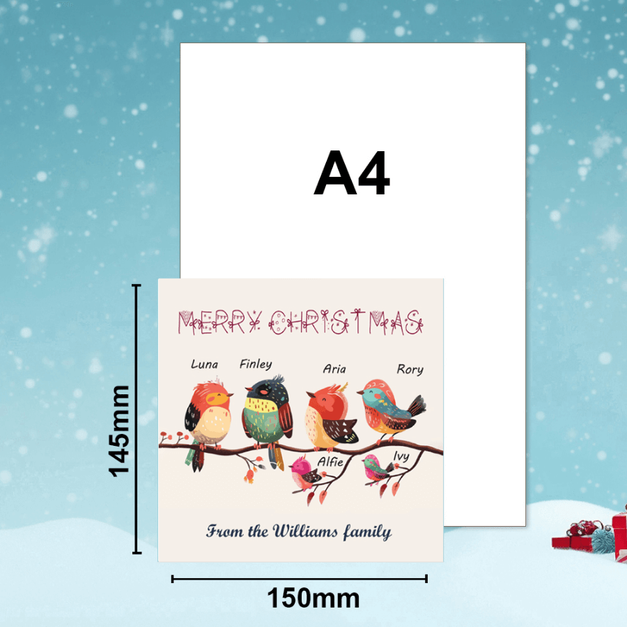 Unique Family Christmas Card