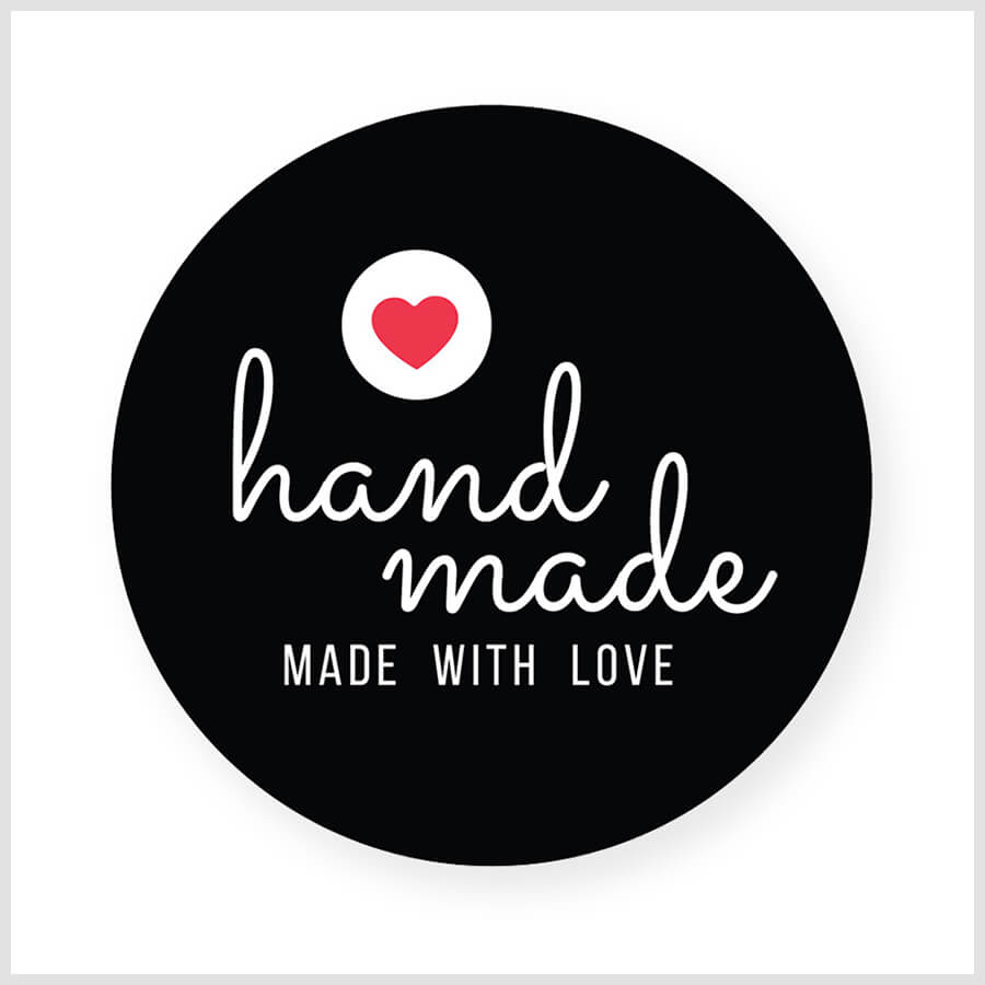 Handmade with Love Stickers