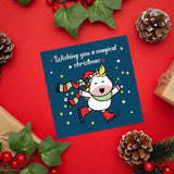 unicorn holiday card
