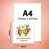 Heartfelt Valentine’s Day Card with Romantic Message